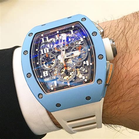 blue Richard Mille watch